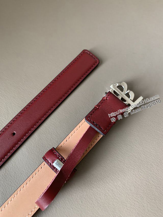 BURBERRY女士皮帶 巴寶莉磨砂牛皮高端休閒腰帶  jjp1052